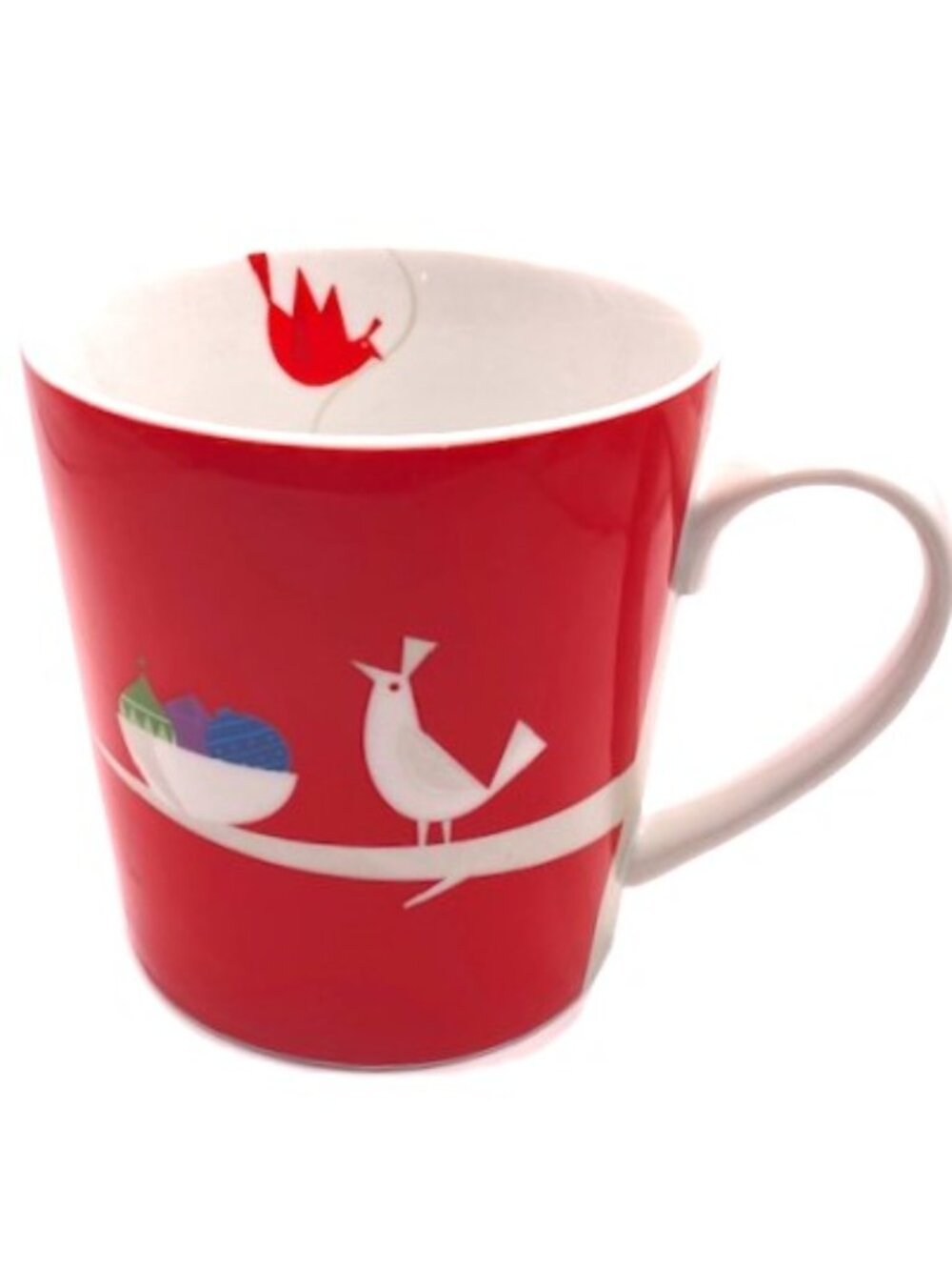 Starbucks large red birds and ormanemnt coffee te muc cup